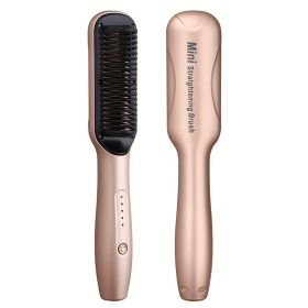 Mini Hair Straightening Comb Artifact; Does Not Hurt Hair; Small Portable Hair Straightener For Straight Hair; Air Bangs; Slightly Curly Hair