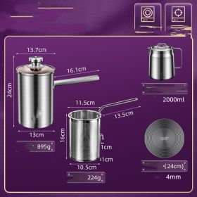 Stainless Steel Fryer For Household Mini Fuel Saving (Option: 6 Style)