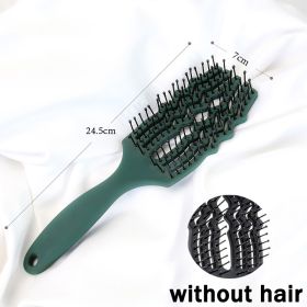 Nieuwe Haar Kam Detangling Hair Borstel Thuis Ontwarren Luizen Massage Kam Vrouwen Professionele Kapsalon (Color: Green without hair)